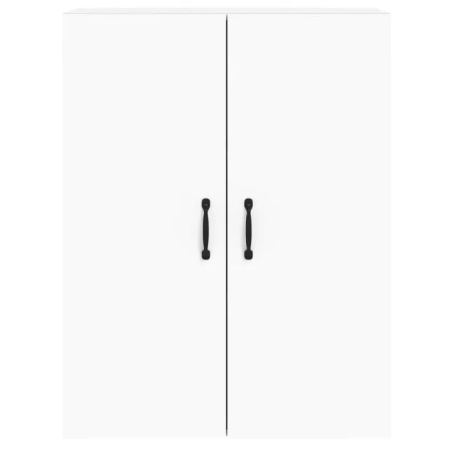 Armoires murales 2 pcs blanc bois d'ingénierie