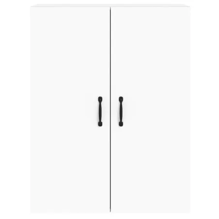 Armoires murales 2 pcs blanc bois d'ingénierie