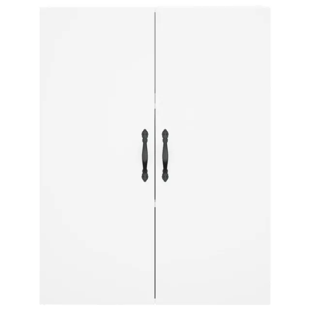Armoires murales 2 pcs blanc bois d'ingénierie