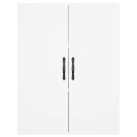 Armoires murales 2 pcs blanc bois d'ingénierie