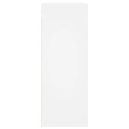 Armoires murales 2 pcs blanc bois d'ingénierie