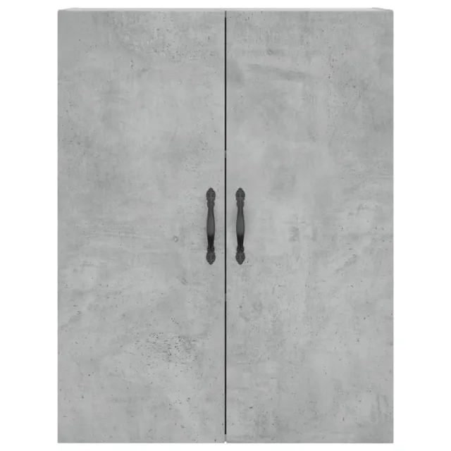 Armoires murales 2 pcs gris béton bois d'ingénierie