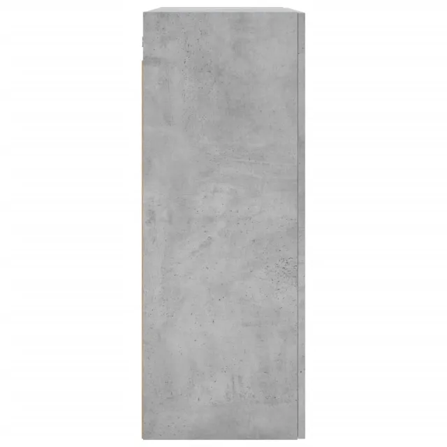 Armoires murales 2 pcs gris béton bois d'ingénierie
