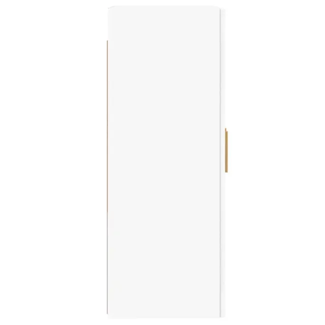 Armoires murales 2 pcs blanc bois d'ingénierie