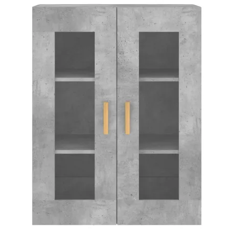 Armoires murales 2 pcs gris béton bois d'ingénierie