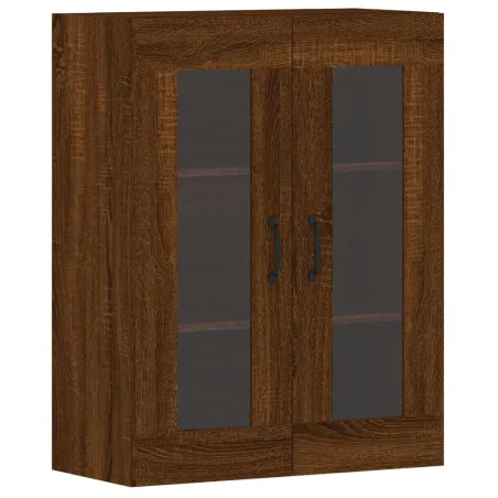 Armoires murales 2 pcs chêne marron bois d'ingénierie