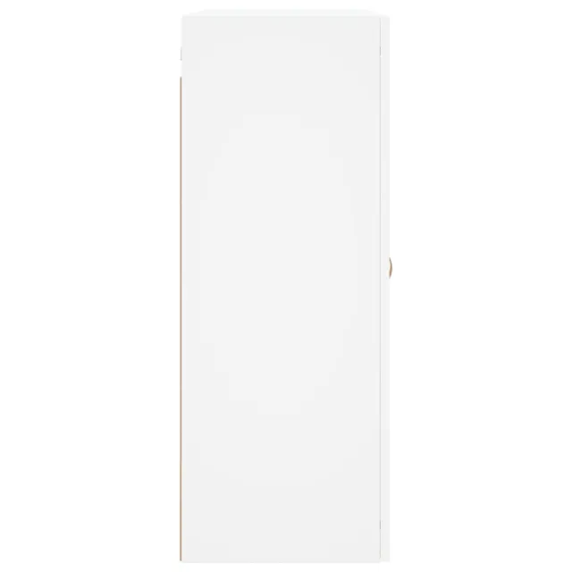 Armoires murales 2 pcs blanc bois d'ingénierie