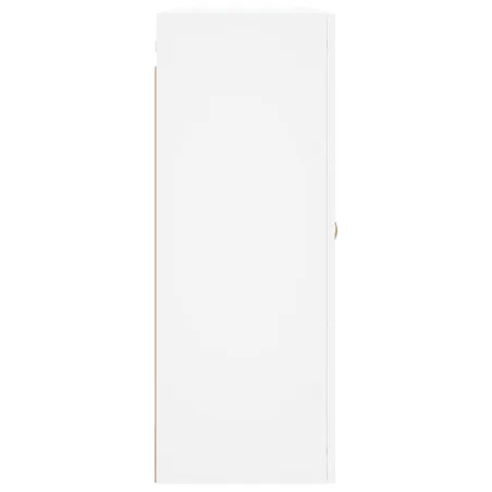 Armoires murales 2 pcs blanc bois d'ingénierie