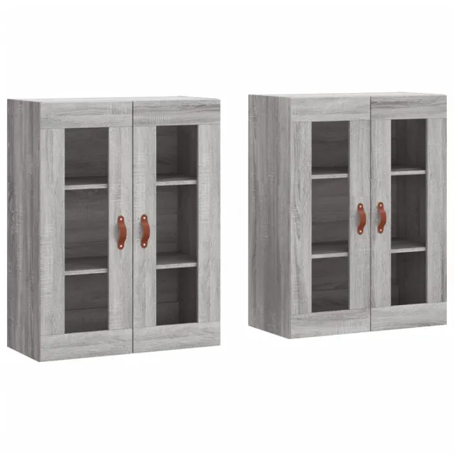 Armoires murales 2 pcs sonoma gris bois d'ingénierie