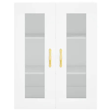 Armoires murales 2 pcs blanc bois d'ingénierie