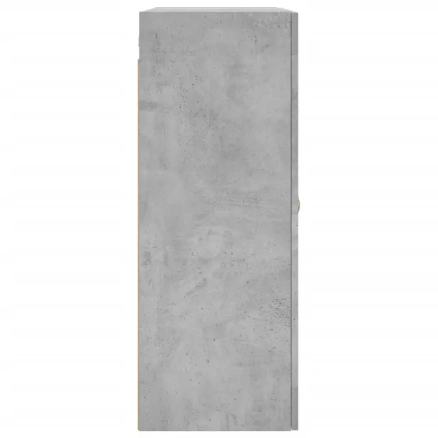 Armoires murales 2 pcs gris béton bois d'ingénierie