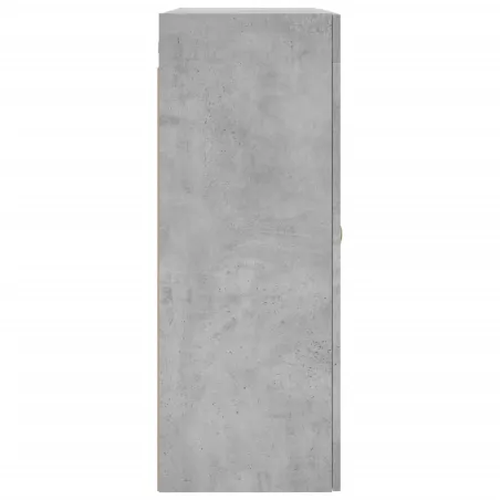 Armoires murales 2 pcs gris béton bois d'ingénierie