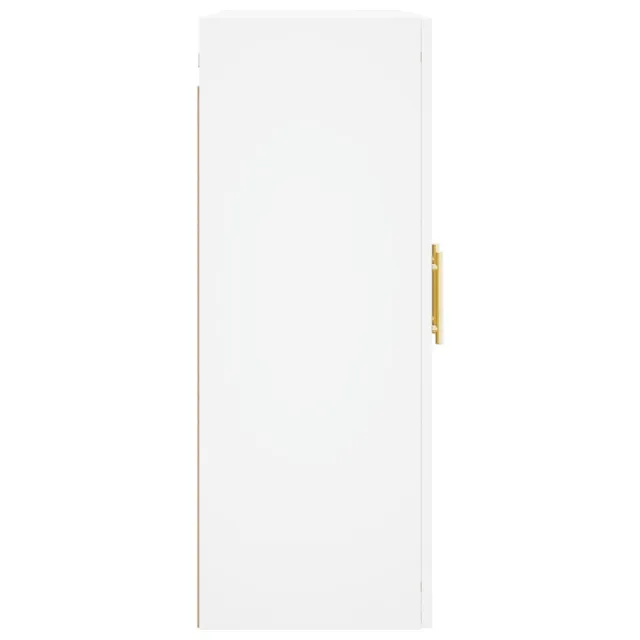 Armoires murales 2 pcs blanc bois d'ingénierie