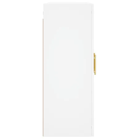 Armoires murales 2 pcs blanc bois d'ingénierie