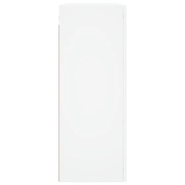 Armoires murales 2 pcs blanc bois d'ingénierie