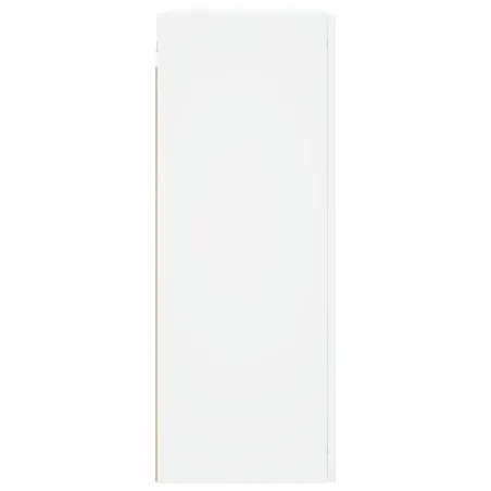 Armoires murales 2 pcs blanc bois d'ingénierie