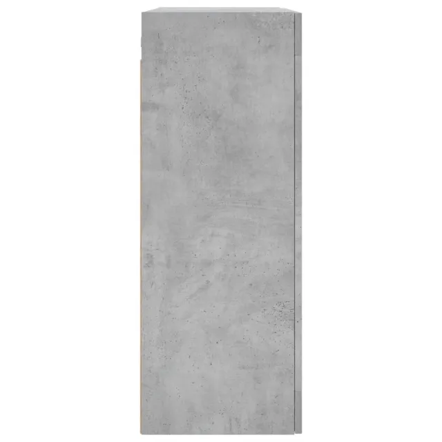 Armoires murales 2 pcs gris béton bois d'ingénierie