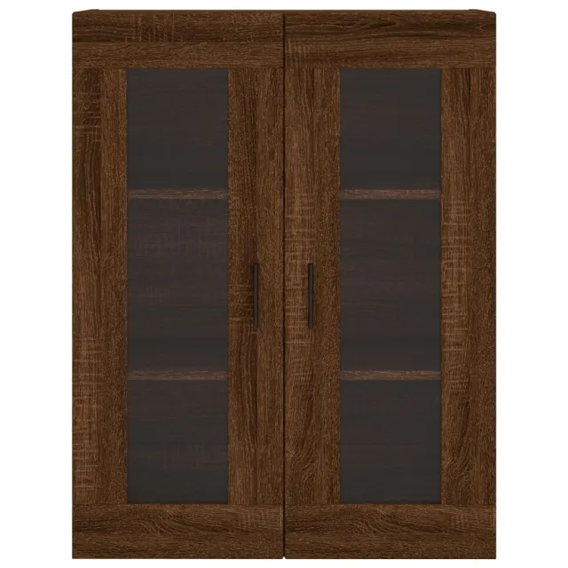 Armoires murales 2 pcs chêne marron bois d'ingénierie