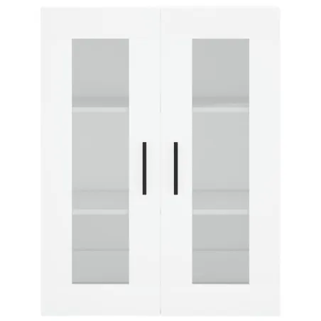 Armoires murales 2 pcs blanc bois d'ingénierie