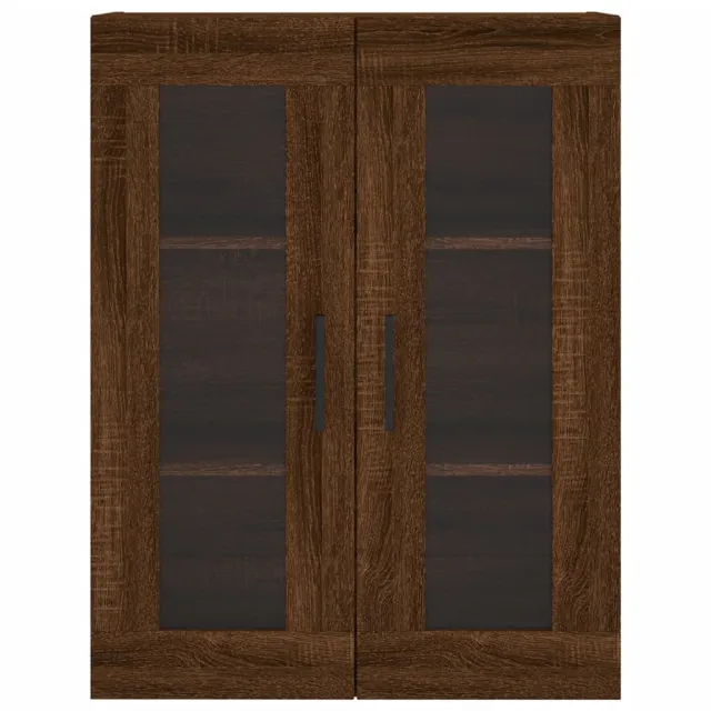 Armoires murales 2 pcs chêne marron bois d'ingénierie