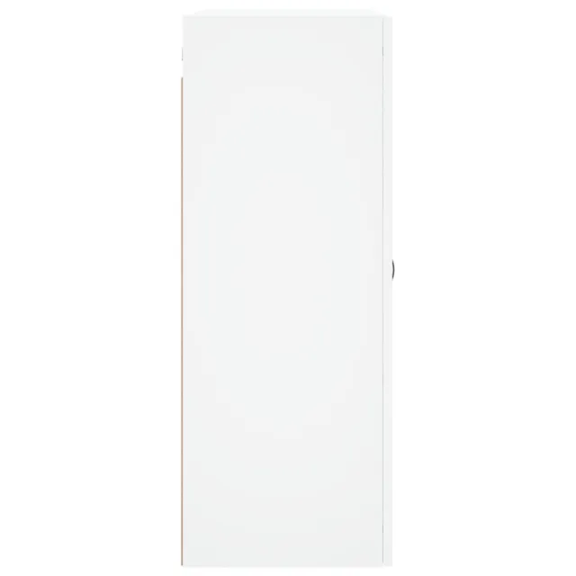 Armoires murales 2 pcs blanc bois d'ingénierie