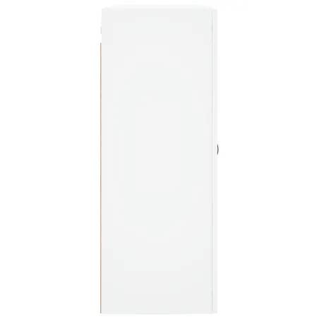 Armoires murales 2 pcs blanc bois d'ingénierie