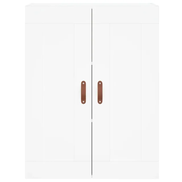 Armoires murales 2 pcs blanc bois d'ingénierie