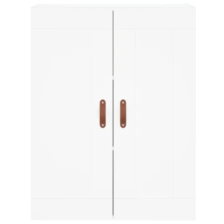 Armoires murales 2 pcs blanc bois d'ingénierie