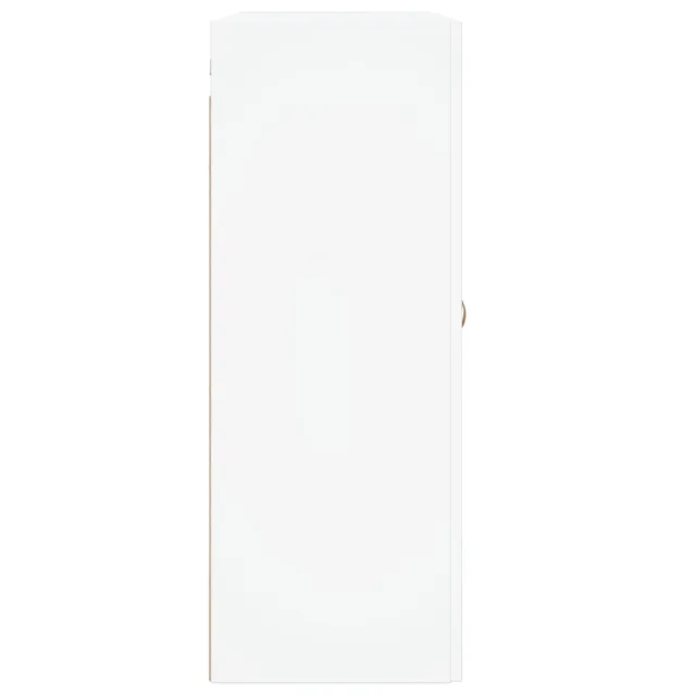 Armoires murales 2 pcs blanc bois d'ingénierie