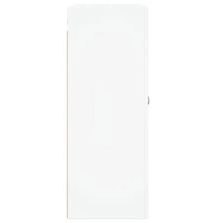 Armoires murales 2 pcs blanc bois d'ingénierie