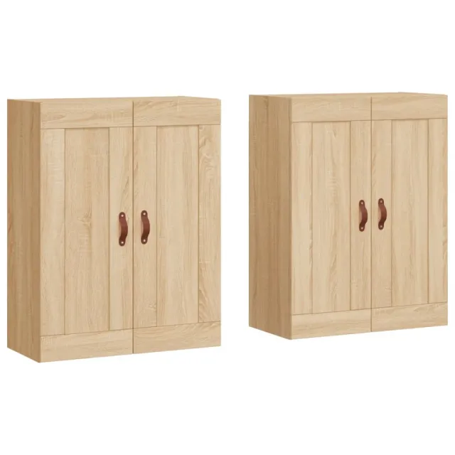 Armoires murales 2 pcs chêne sonoma bois d'ingénierie