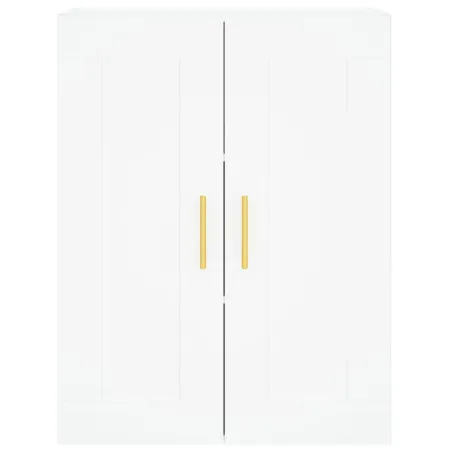 Armoires murales 2 pcs blanc bois d'ingénierie