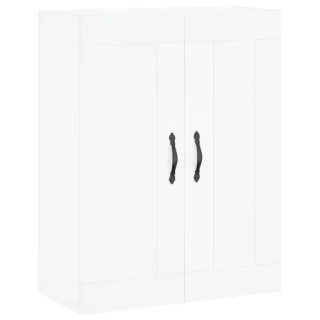 Armoires murales 2 pcs blanc bois d'ingénierie