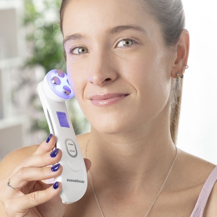 Massaggiatore Viso con Radiofrequenza, Fototerapia ed Elettrostimolazi