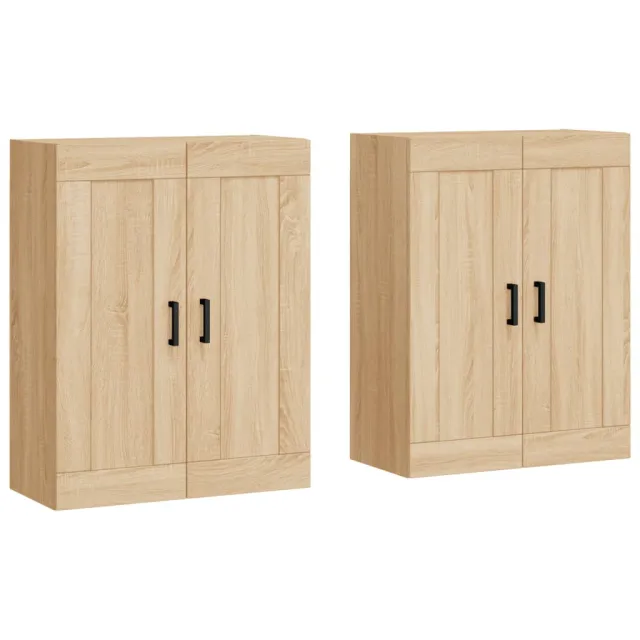 Armoires murales 2 pcs chêne sonoma bois d'ingénierie