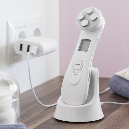 Gezichtsmassager met Radiofrequentie, Fototherapie en Elektrostimulati