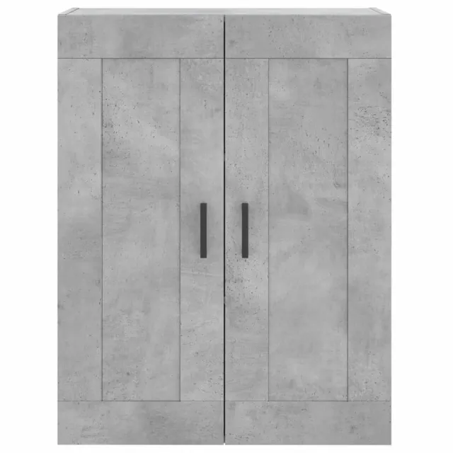 Armoires murales 2 pcs gris béton bois d'ingénierie