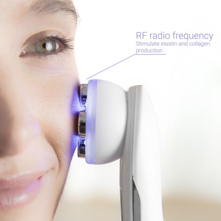 Massaggiatore Viso con Radiofrequenza, Fototerapia ed Elettrostimolazi