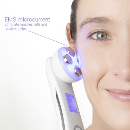 Gesichtsmassagegerät mit Radiofrequenz, Phototherapie und Elektrostim