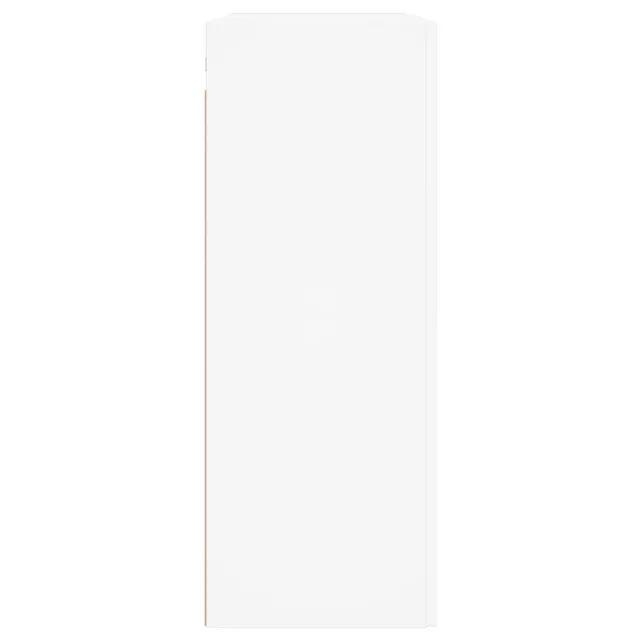 Armoires murales 2 pcs blanc bois d'ingénierie