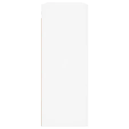 Armoires murales 2 pcs blanc bois d'ingénierie