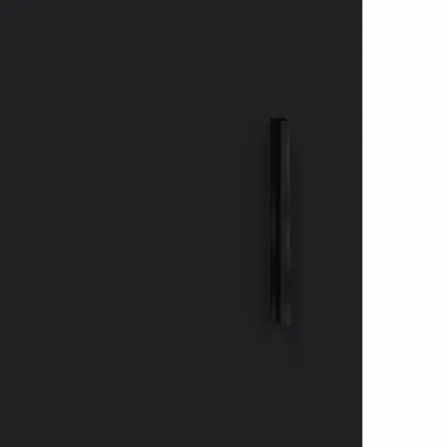 Armoires murales 2 pcs noir bois d'ingénierie