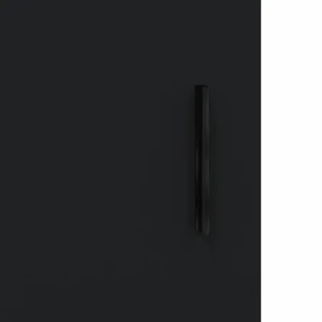 Armoires murales 2 pcs noir bois d'ingénierie