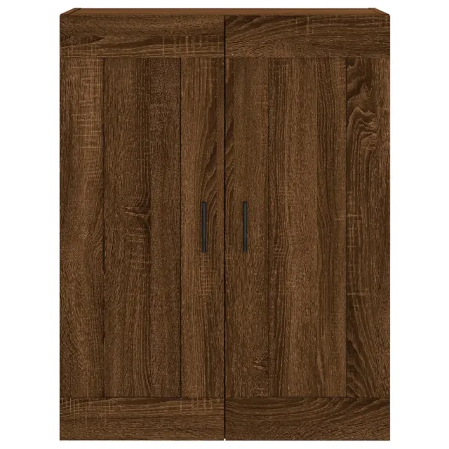 Armoires murales 2 pcs chêne marron bois d'ingénierie