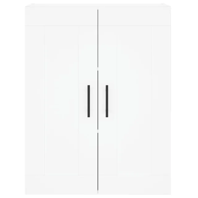 Armoires murales 2 pcs blanc bois d'ingénierie