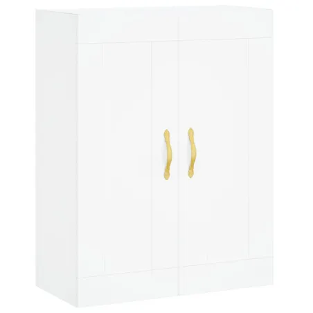 Armoires murales 2 pcs blanc bois d'ingénierie