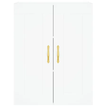 Armoires murales 2 pcs blanc bois d'ingénierie