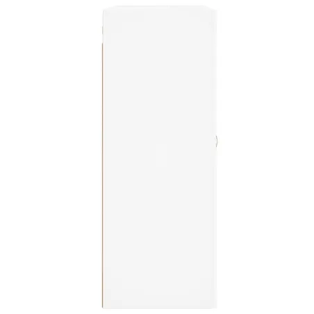 Armoires murales 2 pcs blanc bois d'ingénierie