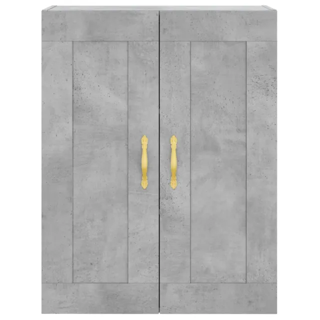 Armoires murales 2 pcs gris béton bois d'ingénierie