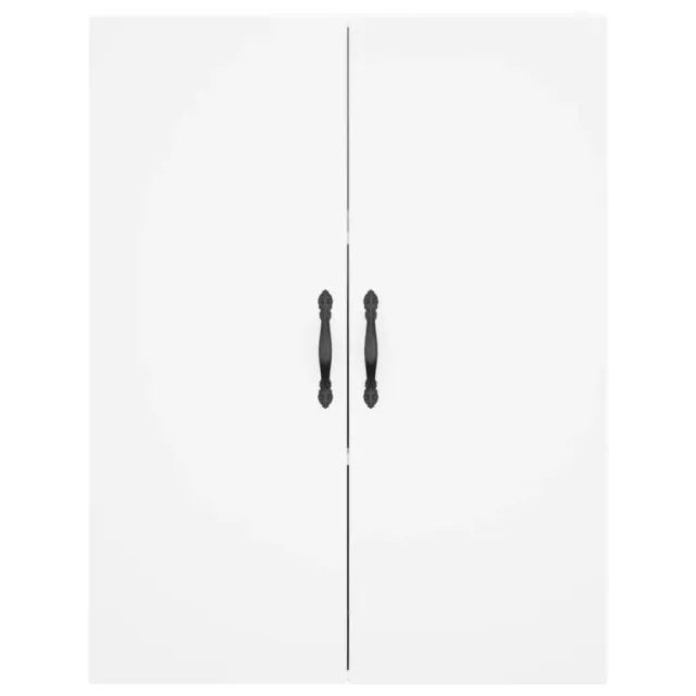 Buffet haut Blanc 69,5x34x180 cm Bois d'ingénierie